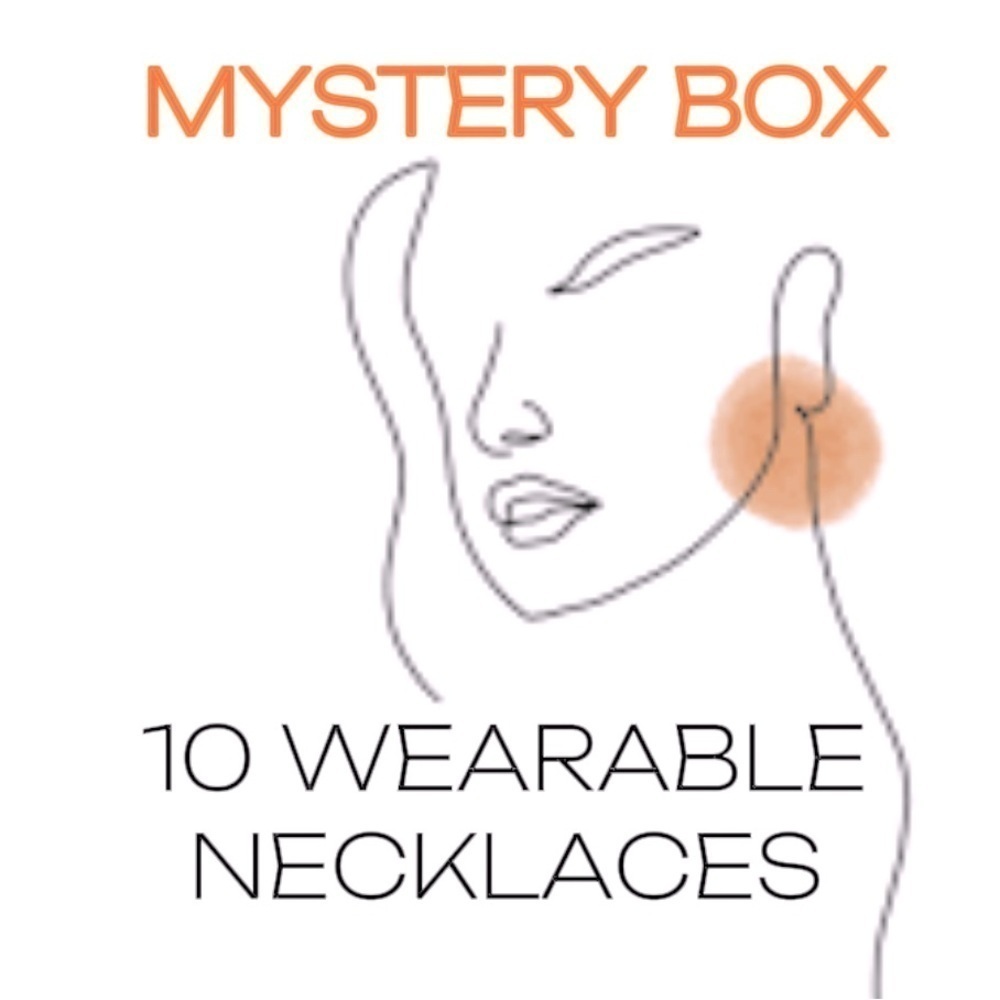10 pcs Mystery Box of wearable fashion and handmade necklaces, EUC
